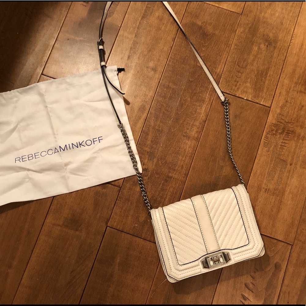Rebecca Minkoff Chevron Quilted Love Crossbody.